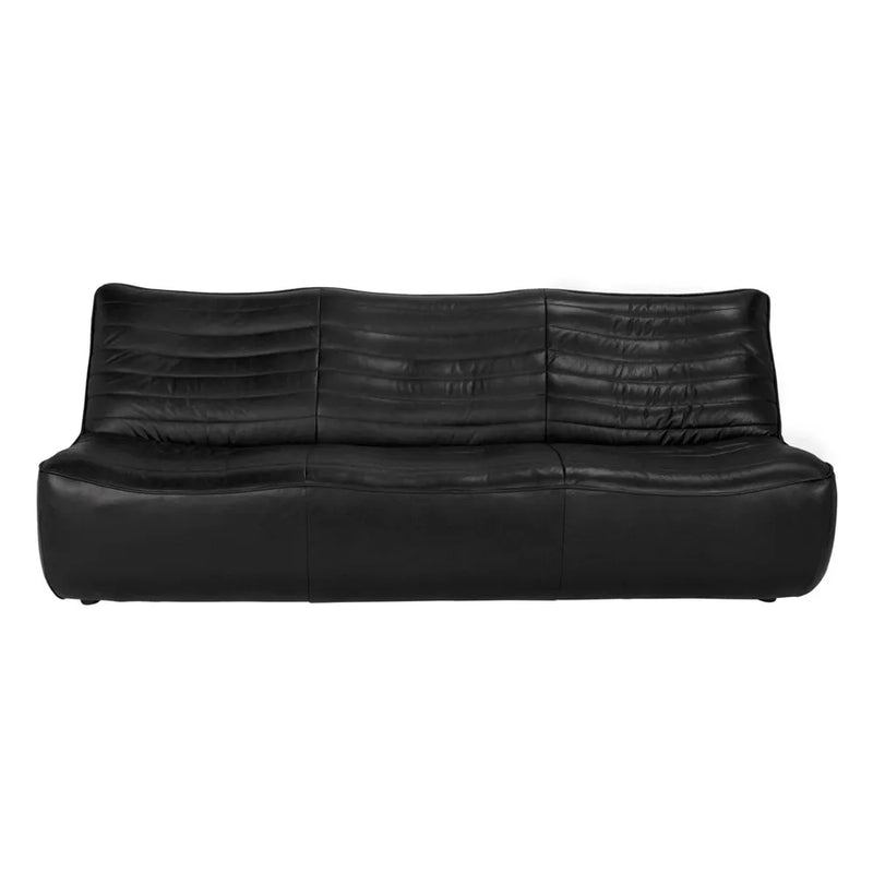 McClain 3 Seater, shown in black with leather and three-seat configuration.