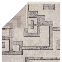 Additional view of Chalet Geometric Gray/ Cream Runner Rug (3'X8') in cream and gray.