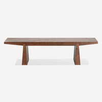 Keystone Reclaimed Wood Coffee Table, shown in medium brown and warm walnut brown with reclaimed solid wood.