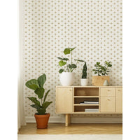 Alternate view of Addition Wallpaper, featuring matte finish, paper, and continuous wall covering.