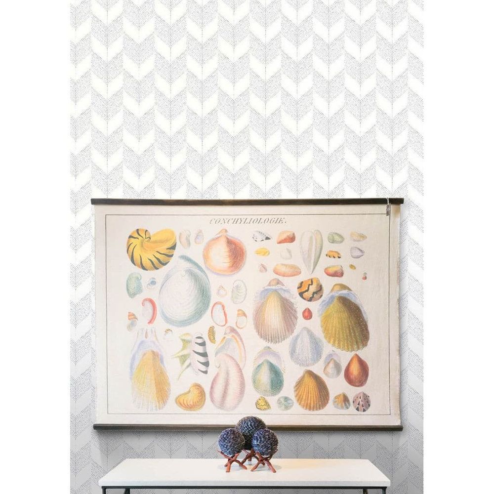 Alternate view of Chevron Wallpaper, featuring matte finish, wallpaper, paper, and continuous wall-covering pattern.