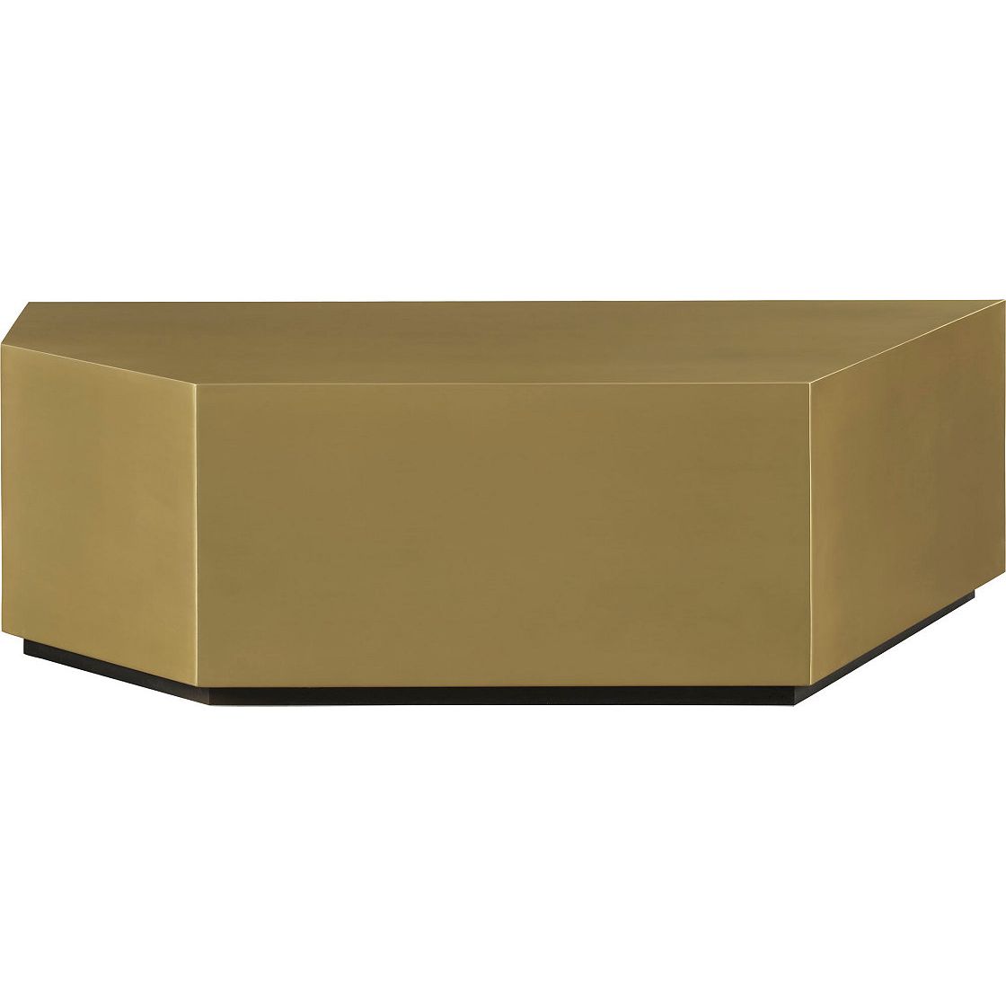 Element Bronze Table, shown in bronze and gold with metal and solid block form.