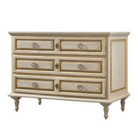 Alternate view of Vallieu Commode in cream and ivory.