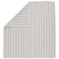 Additional view of Seren Striped Light Gray/ Ivory Area Rug (5'X8') in ivory and light gray.