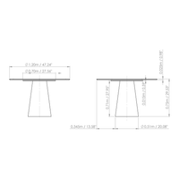 Mona Wood Round Dining Table