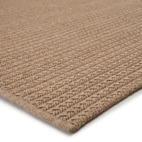 Alternate view of Malik Solid Tan Area Rug (6'X9') in tan and beige.