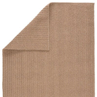 Additional view of Malik Solid Tan Area Rug (6'X9') in tan and beige.