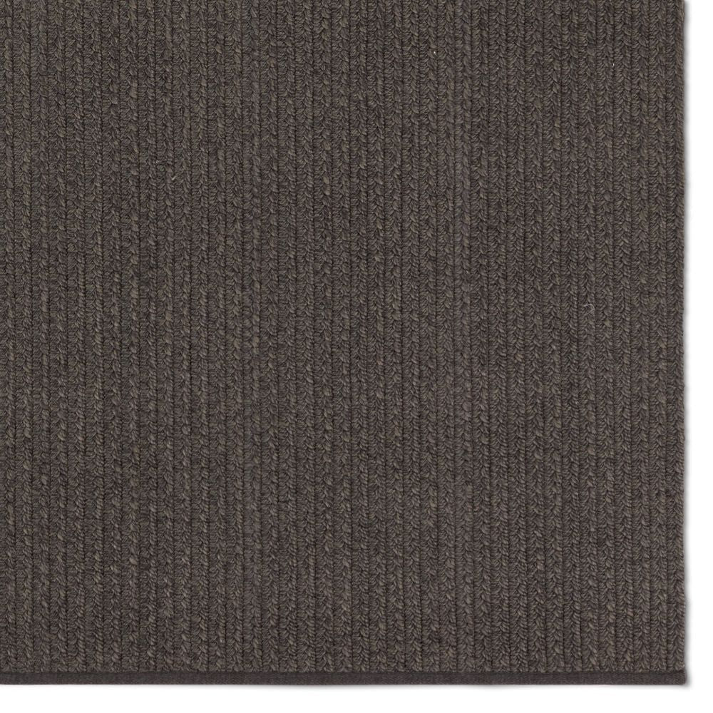 Runners Malik Handmade Solid Dark Gray Runner Rug (2'6"X8')