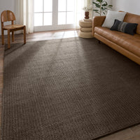 Malik Handmade Solid Dark Gray Runner Rug (2'6"X8')