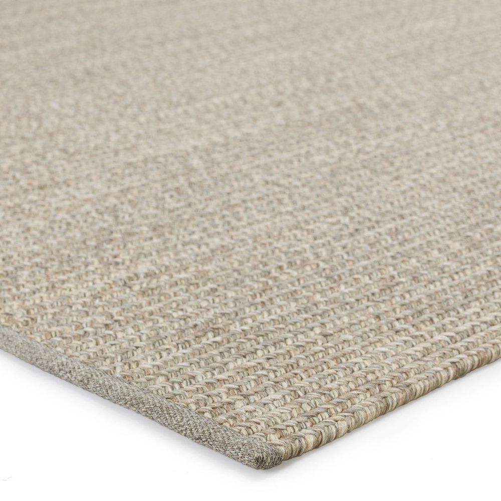 Alternate view of Jarl Solid Taupe/ Cream Area Rug (2'X3') in taupe and cream.