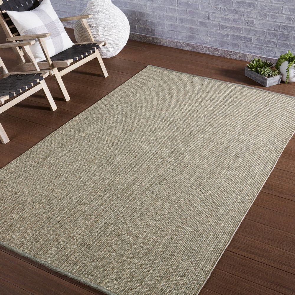 Jarl Solid Taupe/ Cream Area Rug (2'X3')