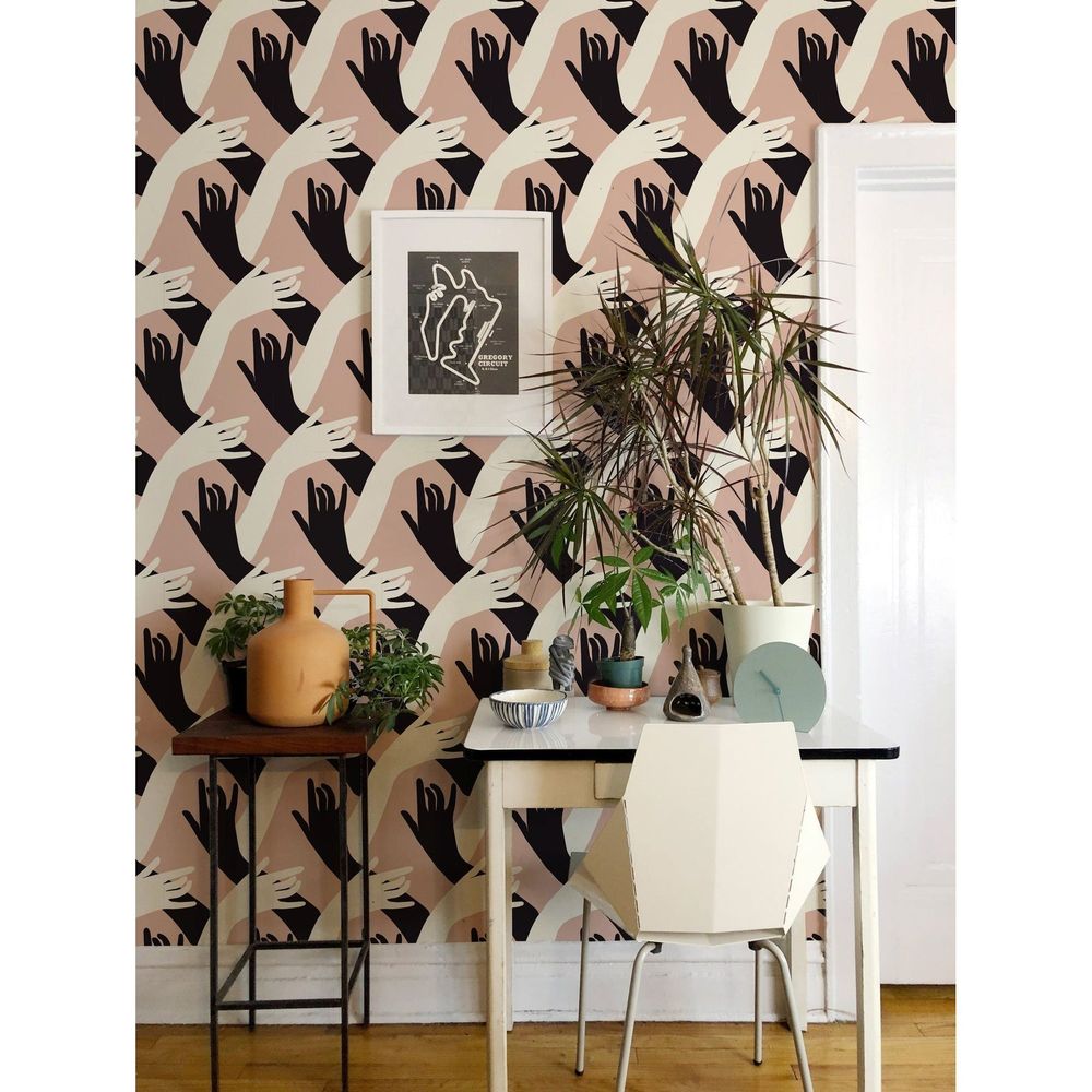 Additional view of Connect Wallpaper, featuring matte finish, paper, and seamless repeating pattern.