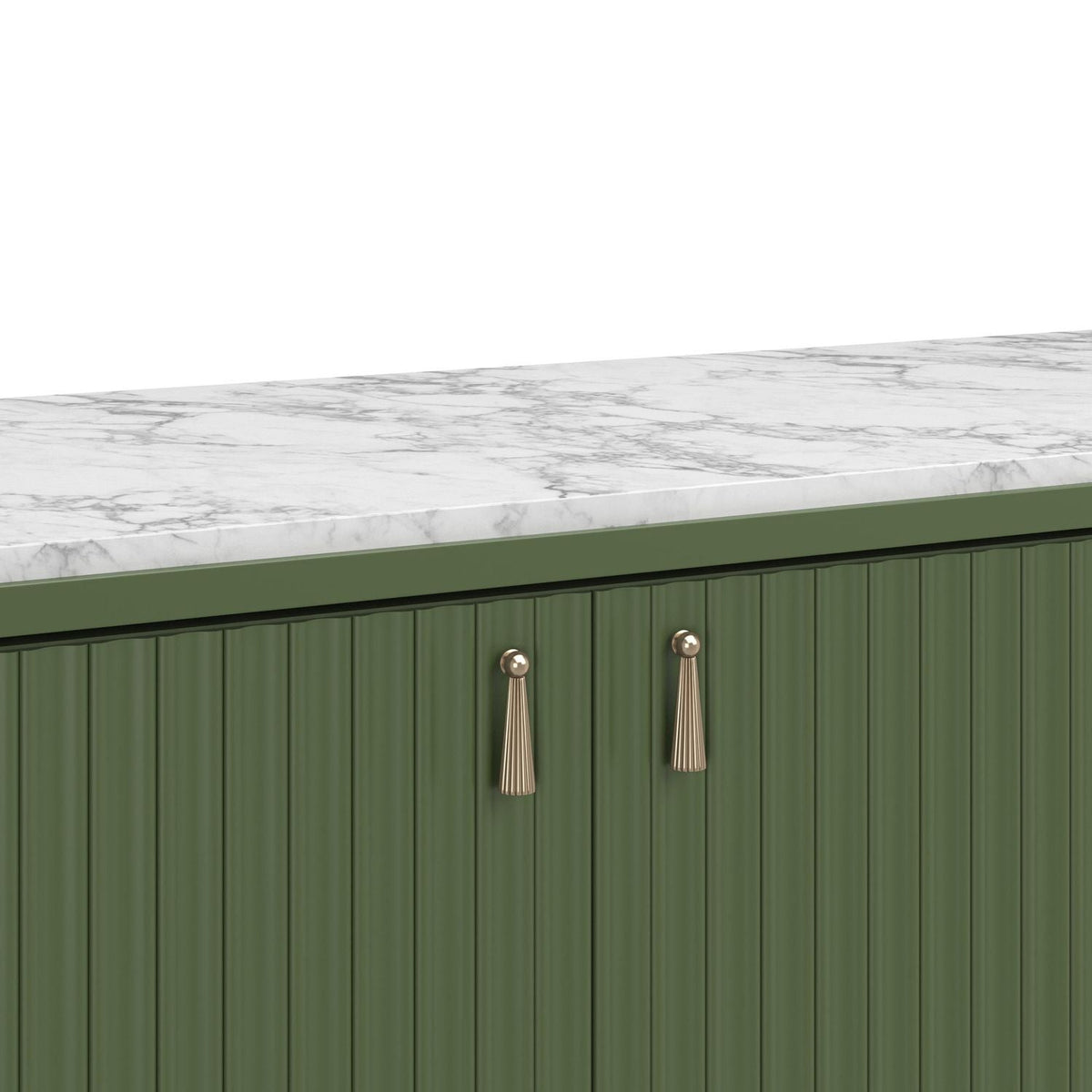 Eave II Sideboard with Stone Top-Darkened Sage