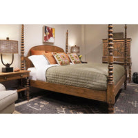 Alternate view of Tamarisk Nightstand in medium warm brown and honey oak brown.