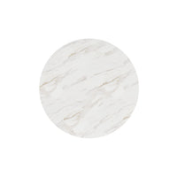 Verge Spot Table - White, Bronze Metallic