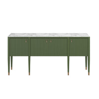 Eave II Sideboard with Stone Top-Darkened Sage