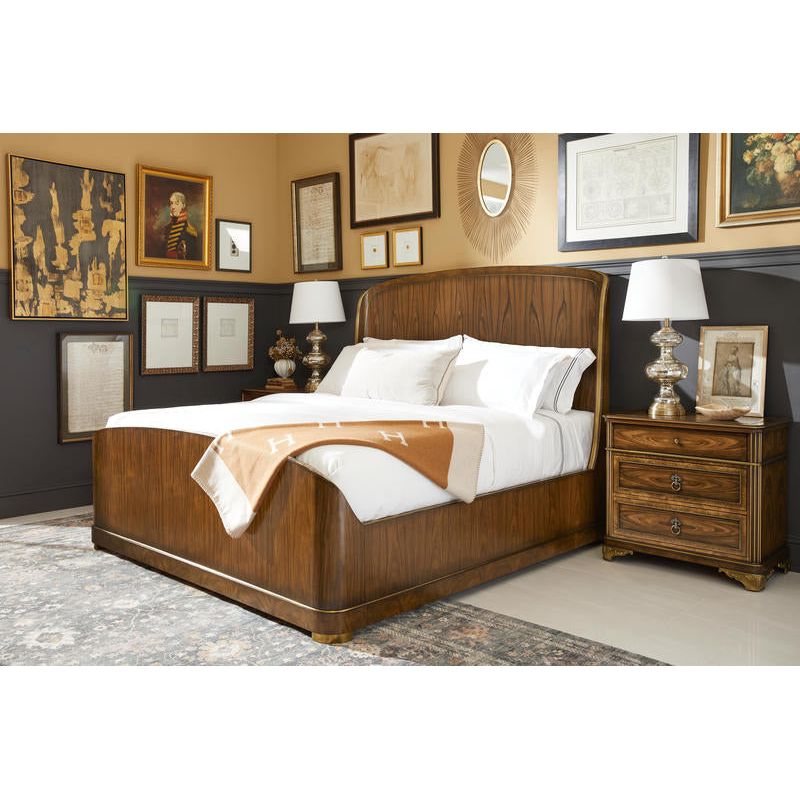 Alternate view of Viceroy Bachelors Chest in warm walnut brown and amber brown.
