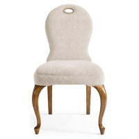 Alternate view of Orsman Dining Side Chair in beige and warm medium brown.