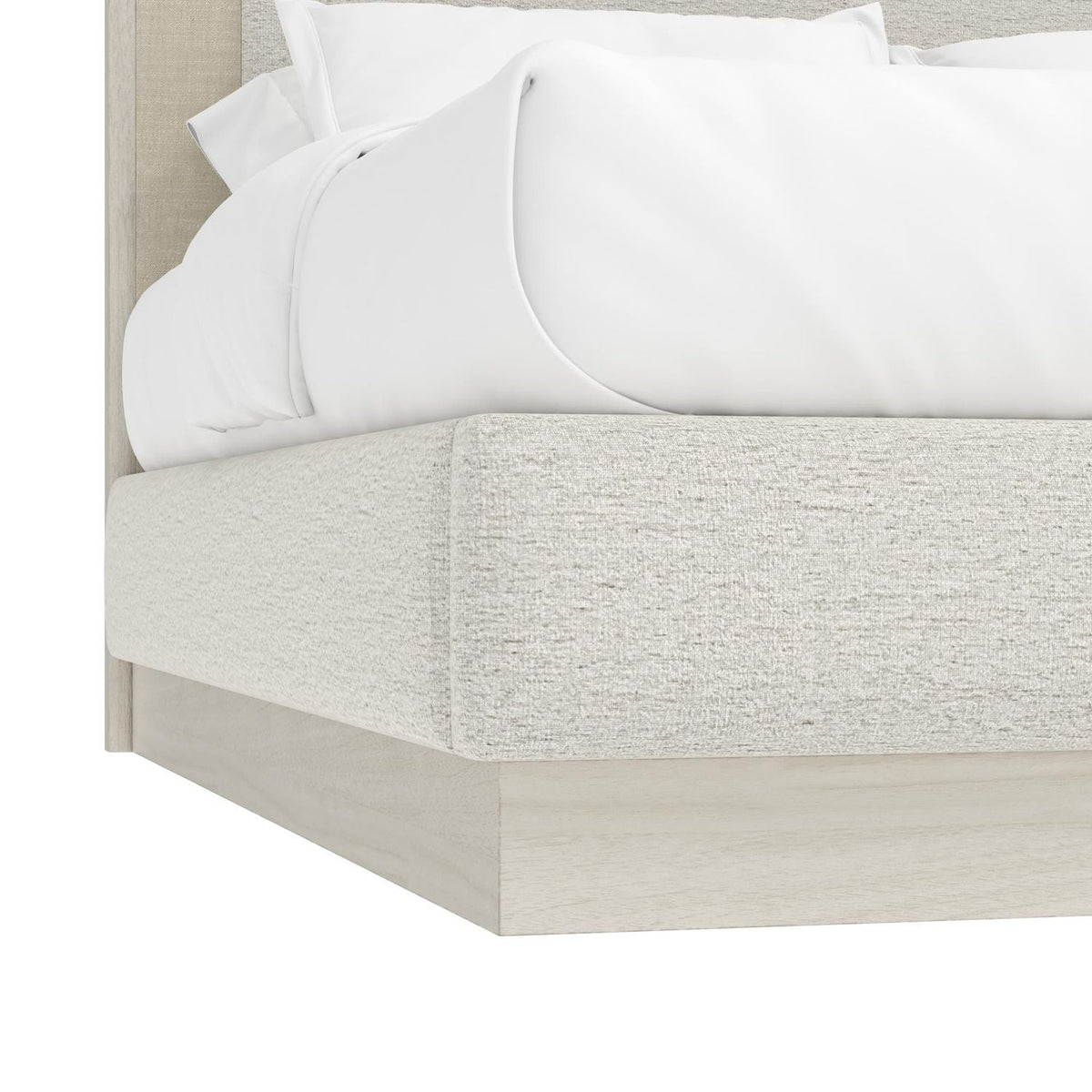 Cotiere King Upholstered Panel Bed - Linen