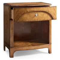 Additional view of Orsman Open Nightstand in warm amber brown and honey oak.