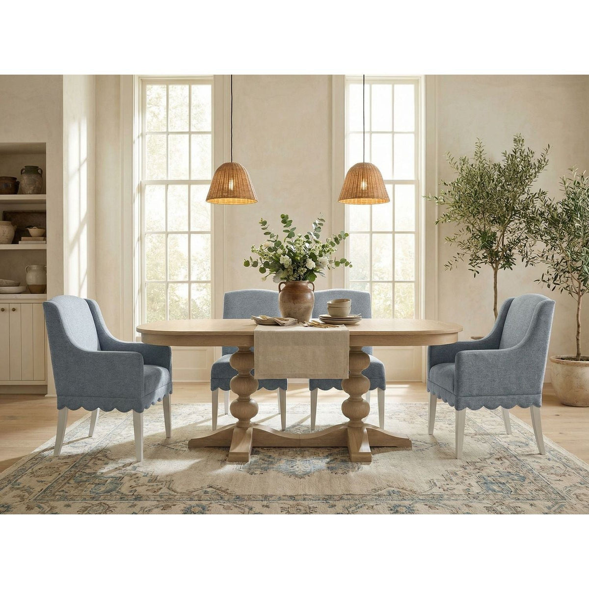 Haven Upholstered Hostess Chair - Warm White