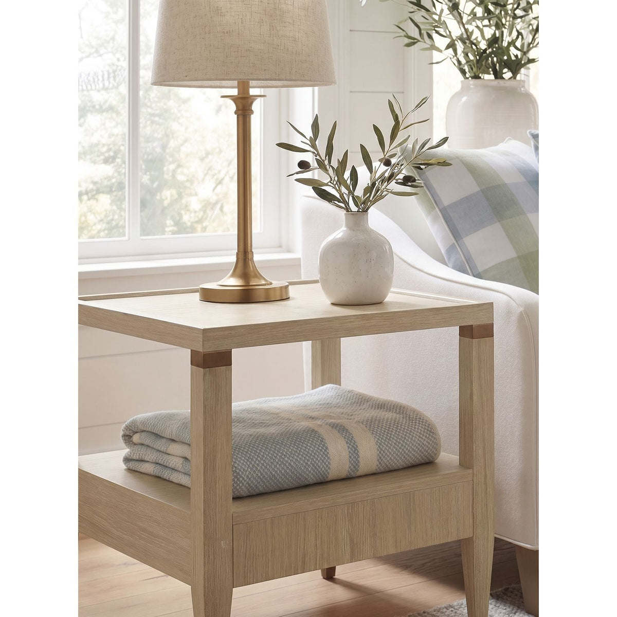 Eave II Drawer End Table - Sundrenched Oak