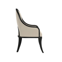 Atrium Hostess Chair - hand rubbed black with undertones of brown
