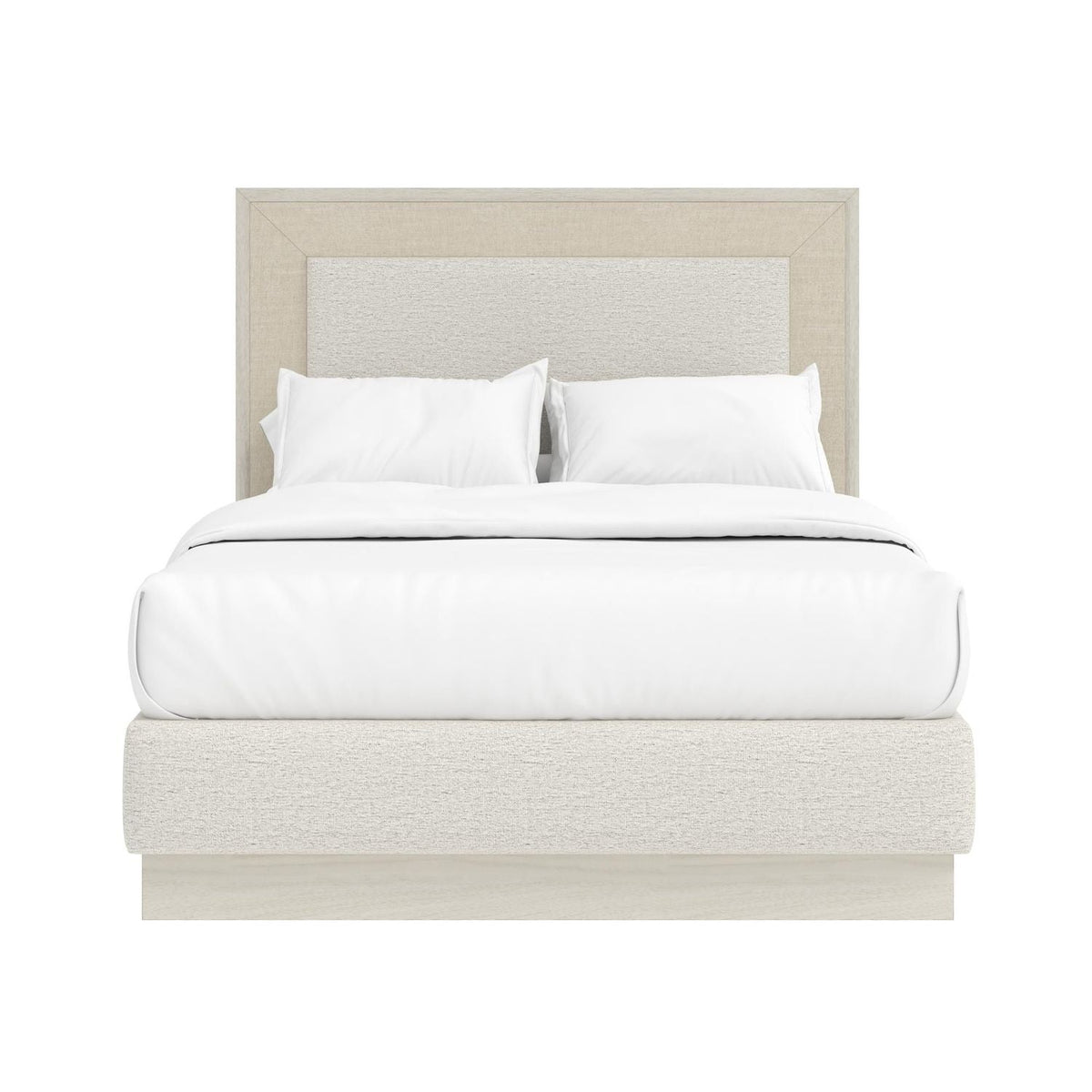 Cotiere King Upholstered Panel Bed - Linen