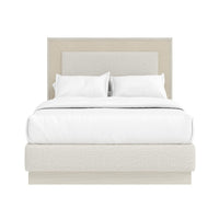 Cotiere King Upholstered Panel Bed - Linen