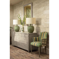 Alternate view of Morris Mirror, featuring weathered finish, wood, mirrored glass, and wall-mountable rectangular mirror.
