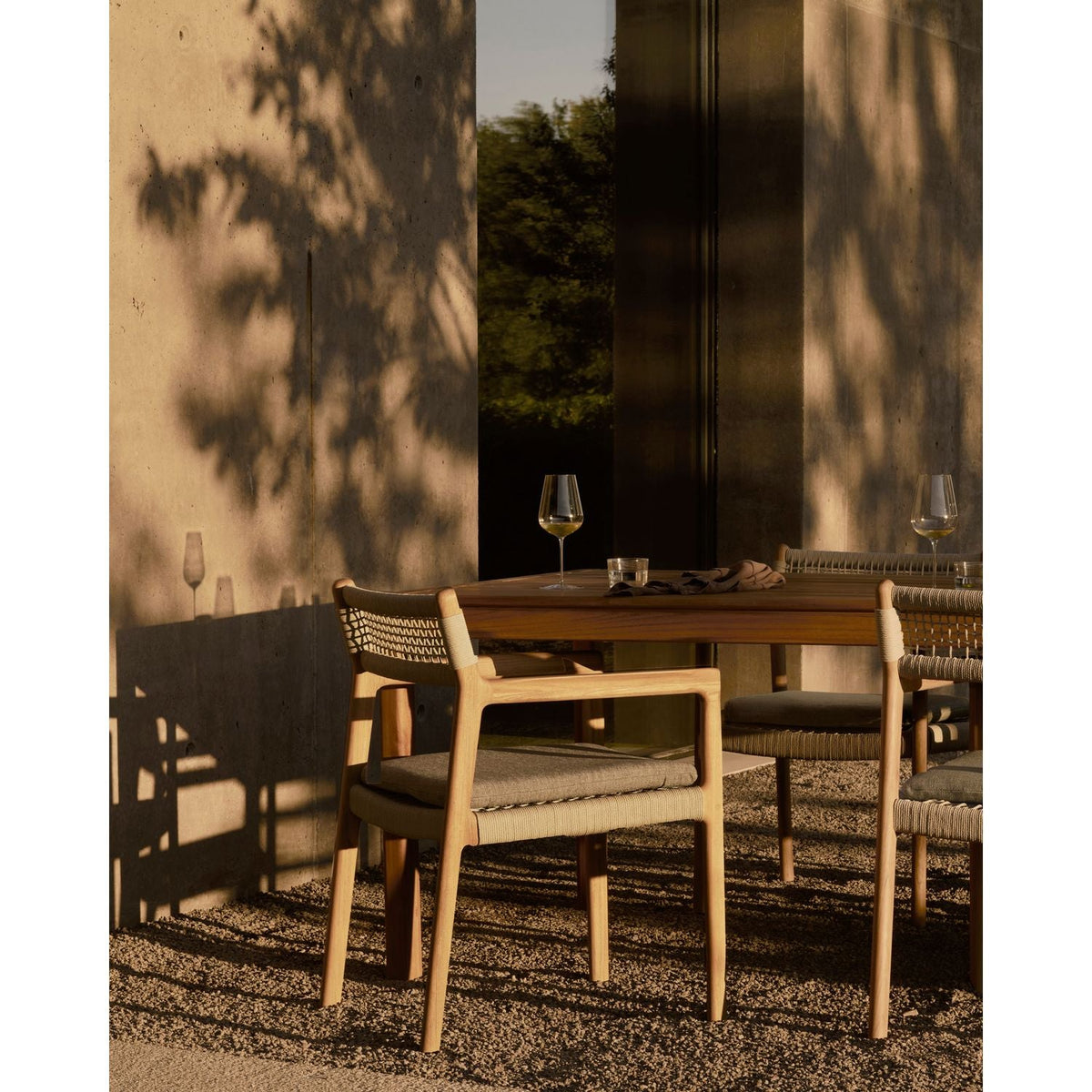 Jack Woven Outdoor Dining Chair - lifestyle
