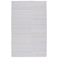 Henshaw Solid Silver/ Gray Area Rug (7'10"X10'10") with woven fiber, synthetic outdoor yarn, and low-profile pile.