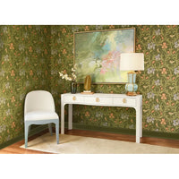 Alternate view of Sadie Curved Dining Chair, featuring painted finish, fabric, wood, and armless.