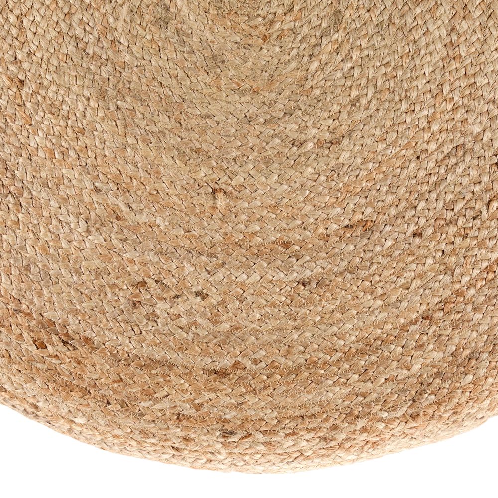 Alternate view of Sonata Handmade Solid Tan Stool (36"X36"X18") in tan and natural beige.