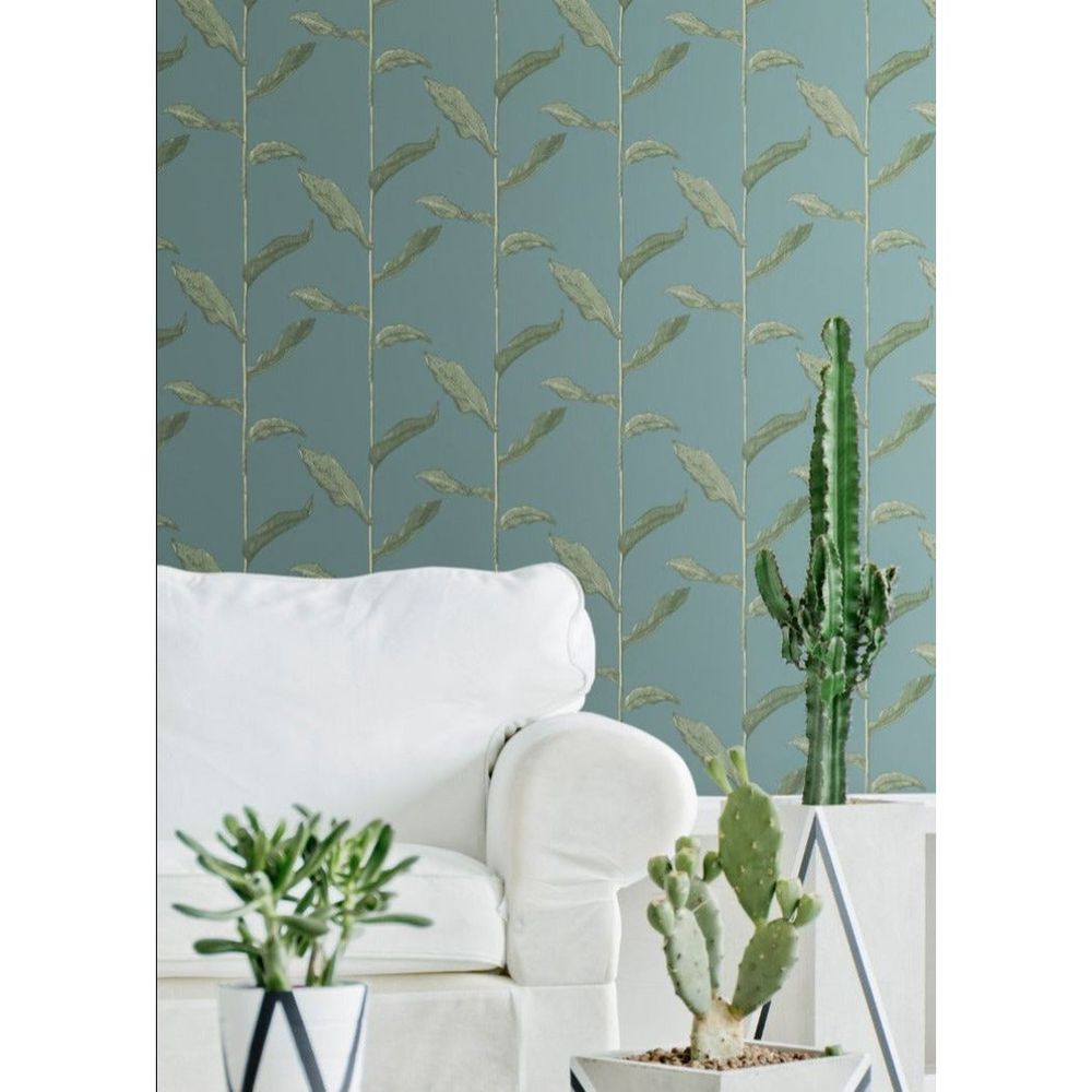 Alternate view of Stalks Wallpaper, featuring matte finish, jute, wallpaper, and vertical pattern orientation.