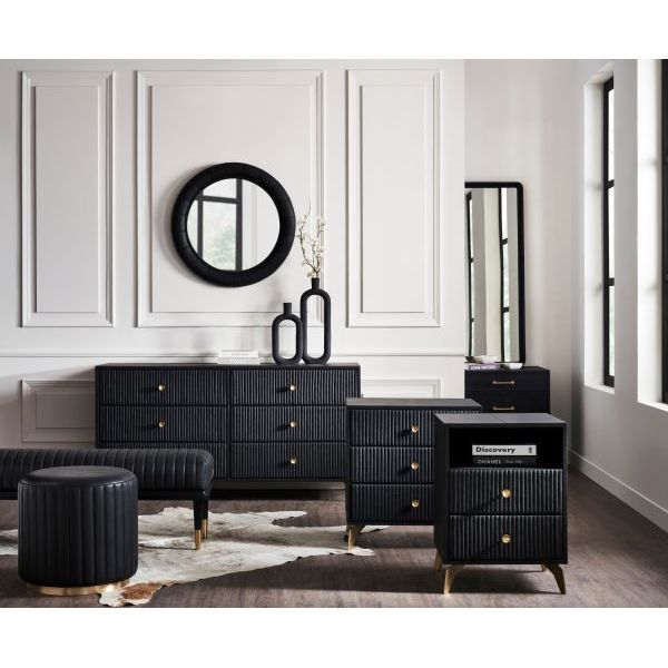 Stanford End-Of-Day Bench - Black