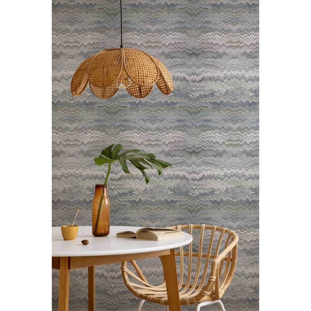 Alternate view of Stonewashed Wallpaper, featuring matte finish, paper, and wall-covering sheet.