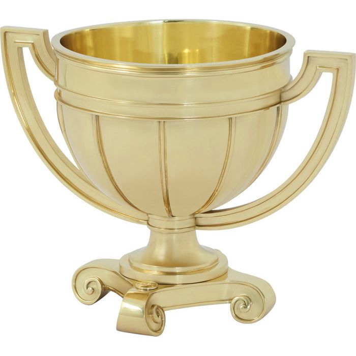 Victory Cup, shown in gold and brass-yellow with brass, metal, and open-top vessel bowl.