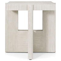 Additional view of Urbane Side Table in light gray and off-white.