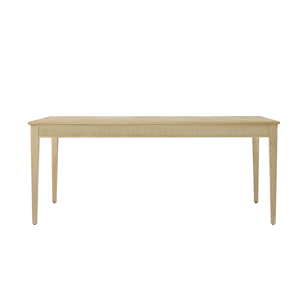 Balboa Rectangular Dining Table, shown in light natural wood / coastal grey beige with wood and a rectangular dining surface.