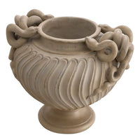 Alternate view of Vase Antonine antique look finish in beige and taupe.