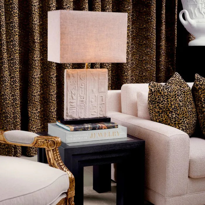 Alternate view of Cushion Diana leopard, featuring plush finish, velvet, textile, and piped knife-edge seams.