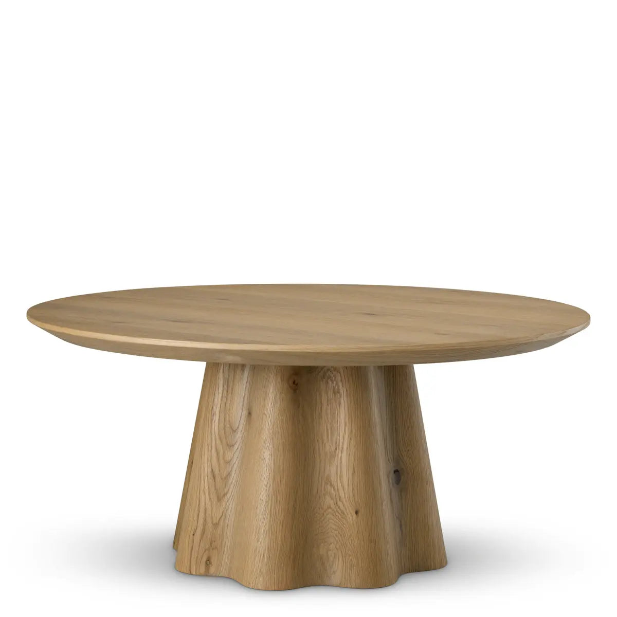 Coffee Table Papyrus Warm Oak Veneer, shown in warm light oak and natural beige-tan with oak wood and wood veneer.