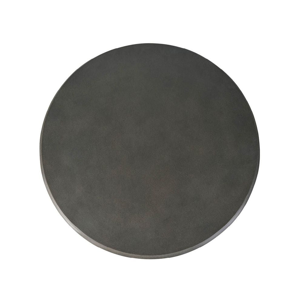 Additional view of Dwell Mirror in black and charcoal gray, featuring matte finish and wall-mountable round mirror.