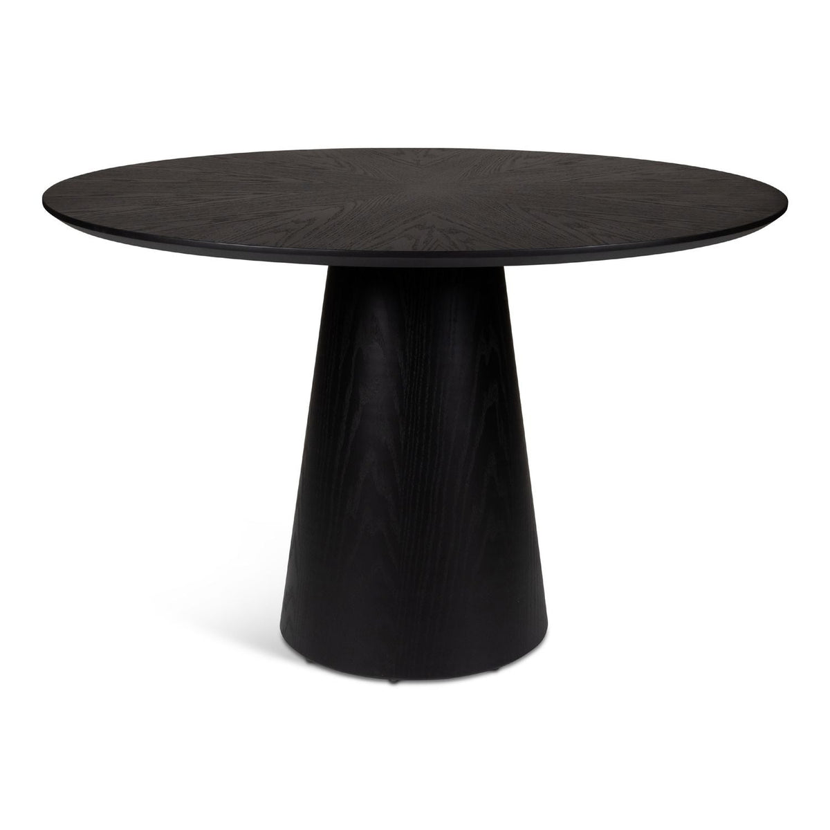 Mona Wood Round Dining Table - Ebano
