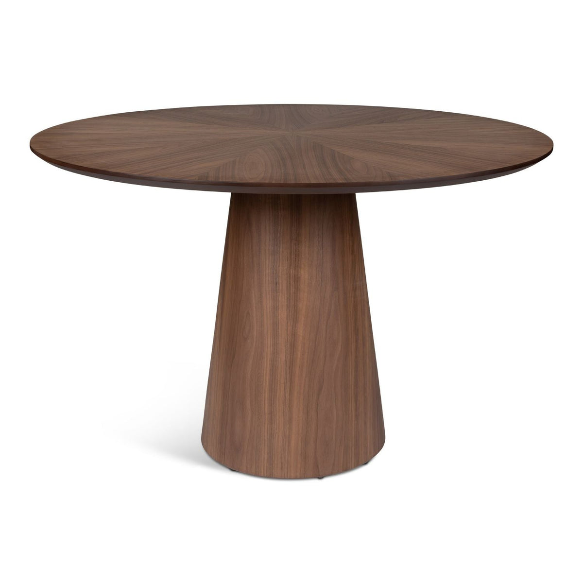 Mona Wood Round Dining Table - Nogueria