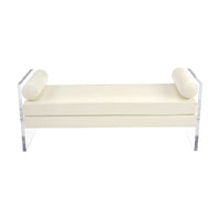 Benches New Park Bench - White, Clear