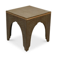 Stools & Ottomans Croco Embossed Leather Stool