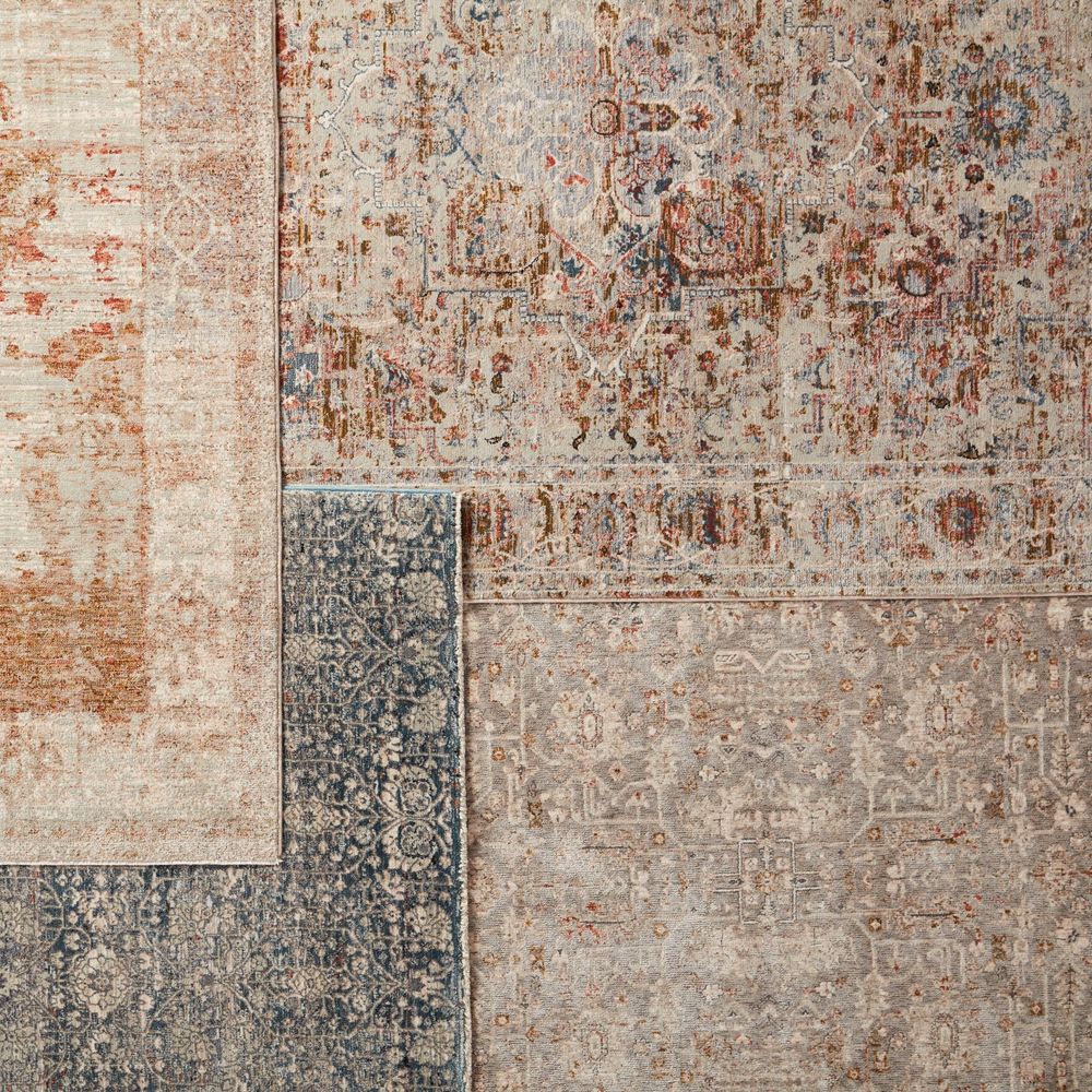 Ondine Medallion Gray/ Multicolor Runner Rug (3'X8')