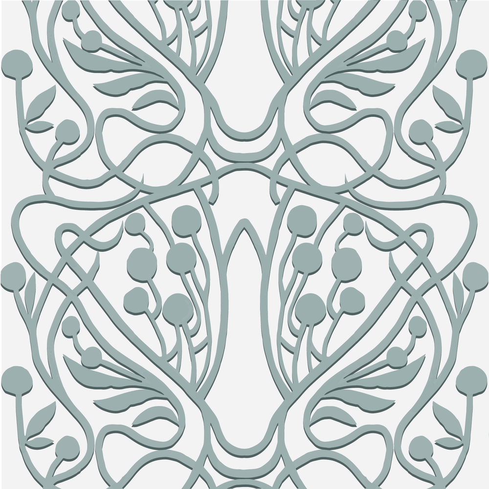 Vineyard Wallpaper-Mitchell Black-MITCHB-WC403-4-PM-10-Wall DecorPatterns Carriblue-Premium Matte Paper-13-France and Son